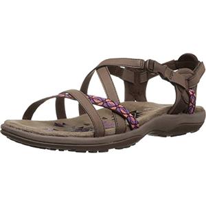 Skechers Reggae Slim - Vacay, Sandali Donna, Brown Chocolate, 37 EU