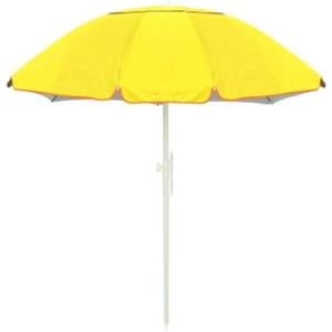 BIANCHERIAWEB Ombrellone Spiaggia Mare Portatile Palo Reclinabile Tinta Unita Modello Caprera Diametro 220 Giallo