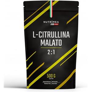 Laboratoires Nutrimea L-Citrullina Malato 2:1 | 3000 Mg | PUMP Muscolare e Resistenza | Integratore in Polvere | Pre-Workout | Gusto Neutro | 5 Mesi di Scorta | Nutrimea Sport