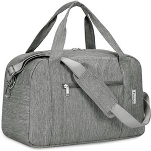 Narwey Borsa da Viaggio 40x20x25 Ryanair Bagaglio a Mano Cabina Aereo Borsone da Viaggio Pieghevole Borsa Palestra Borsa Weekend (Grigio)