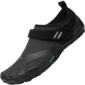SAGUARO Uomo Donna Scarpe Barefoot Minimaliste Leggere Comod Scarpette da Trekking Trail Running, Veloce Nero 40