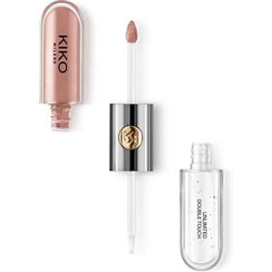 KIKO Milano Unlimited Double Touch 102, Rossetto Liquido In 2 Step, Finish Luminoso. Tenuta Fino A 12 Ore. Base Colorata No Transfer