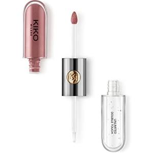 KIKO Milano Unlimited Double Touch 120, Rossetto Liquido In 2 Step, Finish Luminoso. Tenuta Fino A 12 Ore. Base Colorata No Transfer