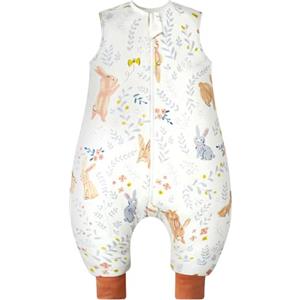 WYTbaby Sacco Nanna con Piedini 100% Cotone Sacco Nanna 1 Tog Tutto l'anno Sacco Nanna per Bambini 6-18 Mesi