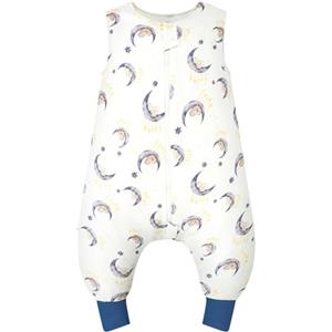 WYTbaby Sacco Nanna Con Piedini 100% Cotone 1 Tog Tutto l'Anno per Bambini 6-18 Mesi