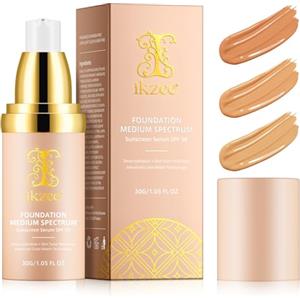 WeiWeiLa Fondotinta che cambia colore, il più recente fondotinta che cambia colore per pelli che invecchiano, base trucco liquida SPF50+, correttore idratante per pelli calde, correttore nude per tutti i tipi
