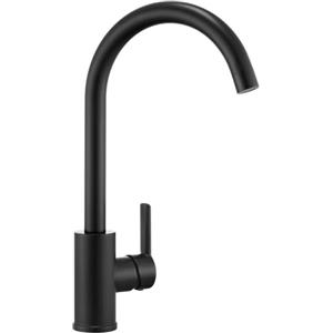 Auralum Rubinetto Lavello Cucina Nero, Miscelatore Cucina Girevole a 360°, Rubinetto Cucina con Beccuccio Alto, Rubinetti per Lavelli da Cucina Acqua Calda e Fredda
