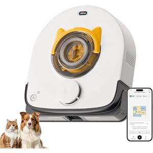 UBPET 22000 Pa Robot Aspirapolvere Peli Animali Domestici su Tappeti e Pavimenti, Robot Lavapavimenti a Ciclone, Robot Pulitore con Navigazione LiDAR, Controllo Wi-Fi/App, Auto-Ricarica, V10