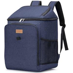 Lifewit Zaino Termico 26L (34 Lattine), Borsa Frigo Zaino Grande, Zaino porta Pranzo Ufficio per Uomini Donne, Zaini da Picnic Portatile per Spiaggia/Barbecue/Campeggio/Viaggi, Blu Scuro