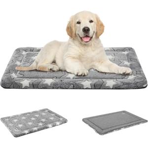 EMPSIGN Cuscino per Cane Taglia Media, Reversibile Lettino per Cani, Cuscino Tappetino in Schiuma ad Alta Densità, Materassino per Cani Lavabile, 76 * 51 * 2.8cm, Grigio