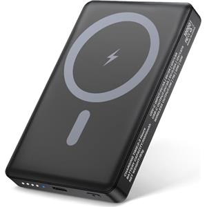 Pohicoo Power Bank per Magsafe 10000mAh, Pohicoo Qi2 Wireless Powerbank Magnetico, PD 20W USB-C Batteria Wireless Battery Pack per iPhone serie 16/15/14/13/12 /Pro/Pro Max