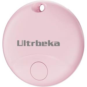 Ultrbeka Air Localizzatore, Tracker Tag 1 pezzi, Compatibile con Apple Dov'è (solo iOS), Trova Oggetti e Chiavi, Bagagli, Valigie, Portafogli, Impermeabile IP67, Batteria Sostituibile pink