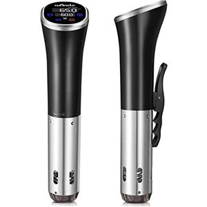 Wancle Sous Vide, Wancle Roner Cucina a Bassa Temperatura 1100W IPX7 Impermeabile Sous Vide Cooker Con funzione di prenotazione, facile da riporre
