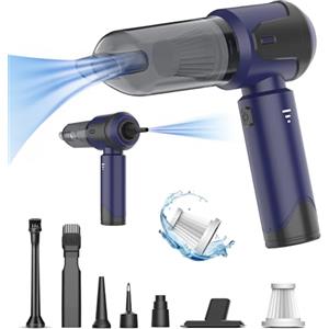 YYYuYong 20000Pa Aspirapolvere Portatile Potente,4in1 Ricaricabile Aspirabriciole e Soffiatore per Auto,Mini aspirapolvere senza fili Alta Potenza Aspirazione,Pulizia per Capelli, Auto