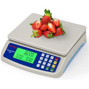 RUJIXU Bilancia digitale da cucina 30kg Bilancia da Cucina Elettronica Precisione con Funzione PCS Tare Plastica ABS Display LCD Peso Cucina bilance Fatturazione professionali
