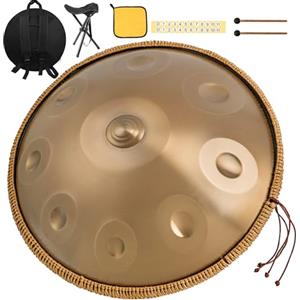 HAND-PAN 440 Hz Handpan Drum 9 Toni 22 Pollici Handpan Instrument Re Minore Hand pan Music Percussione Armonica con Risonanza Confortevole Hang drum Ideale per Principianti Sound Healing Meditazione