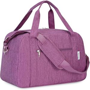 Narwey Borsa da Viaggio 40x20x25 Ryanair Bagaglio a Mano Cabina Aereo Borsone da Viaggio Pieghevole Borsa Palestra Borsa Weekend (Prupla Scuro)