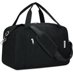 Narwey Borsa da Viaggio 40x20x25 Ryanair Bagaglio a Mano Cabina Aereo Borsone da Viaggio Pieghevole Borsa Palestra Borsa Weekend (Nero)
