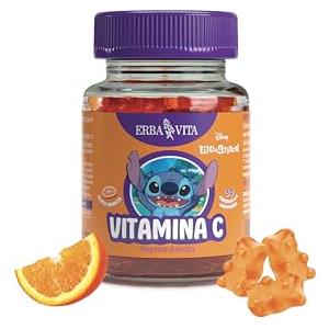 Erba Vita Vitamina C Integratore Alimentare per Bambini, 30 Gummies - Con Vitamina C Contribuisce alla Riduzione di Stanchezza e Affaticamento, Supporta l'Assorbimento del Ferro e Sistema Immunitario
