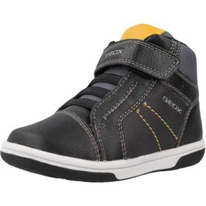 Geox B FLICK BOY A, Scarpe Primi Passi Bimbo 0-24, BLACK/CURRY, 20 EU