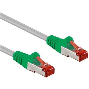 INTELLINET Cavo di rete Patch Cross in Rame Cat. 5e Verde/Grigio SF/UTP 20 mt