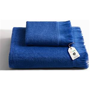 nice homeit Set Asciugamani Bagno Viso e Bidet in Morbida Monospugna 100% Cotone - Made in Italy - 1 asciugamano viso (60x100 cm) + 1 asciugamano bidet/ospite (40x60 cm).