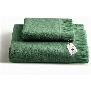 nice homeit Set Asciugamani Bagno Viso e Bidet in Morbida Monospugna 100% Cotone - Made in Italy - 1 asciugamano viso (60x100 cm) + 1 asciugamano bidet/ospite (40x60 cm).