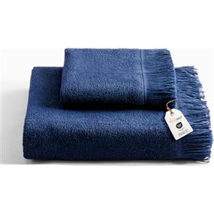 nice homeit Set Asciugamani Bagno Viso e Bidet in Morbida Monospugna 100% Cotone - Made in Italy - 1 asciugamano viso (60x100 cm) + 1 asciugamano bidet/ospite (40x60 cm).