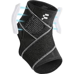 Fitomo Tutore Caviglia per Fascite Plantare, Tendine d'Achille, Cavigliera Ortopedica per Distorsione con Stabilizzatore Laterale e Cinghia di Compressione Forte, Cavigliera Sportiva Compressiva