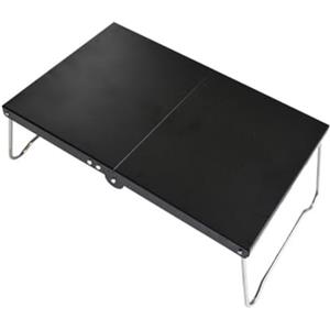 Wisboey Tavolo pieghevole portatile per campeggio, piccolo tavolino da caffè, ultraleggero, per esterni, escursionismo, tavolo da picnic, mini tavolo, nero