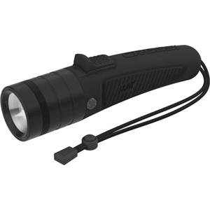 CRESSI Hunt Torch 1600 Black - Torcia Subacquea LED Ricaricabile Impermeabile IPX8 100m, Alta Luminosità 1600 Lumen, Design Ergonomico per Pesca e Immersioni