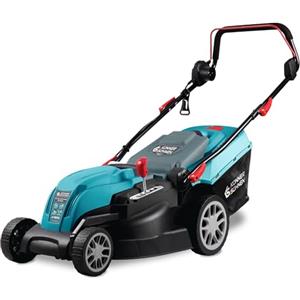 K&S Könner&Söhnen KS 42LM tosaerba elettrico, 1800 W, larghezza di taglio 420 mm, altezza di taglio 25-80 mm, 5 posizioni, contenitore per erba da 40 l, funzione pacciamatura