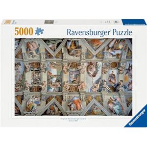 Ravensburger - Puzzle la Cappella Sistina, 5000 Pezzi, Puzzle per Adulti e Ragazzi, Idea Regalo per Lei o Lui, 153x101 cm