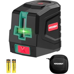HYCHIKA BETTER TOOLS FOR BETTER LIFE HYCHIKA Livella Laser Autolivellante, Livello Laser Verde con 2 Batterie AA e Borsa Portatile, per Decorazioni Domestiche, DIY