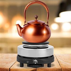 TOWEBOORY Mini Fornello Elettrico, 500w Stufa da Tè Elettrica Mini Piastra Riscaldante Elettrica Portatile Piastra Riscaldante da Viaggio Fornello da Campeggio, 5 Livelli di Cottura, per Cucina Tè Caffè