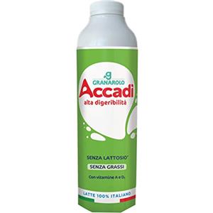 Granarolo 6 x BOTTIGLIE LATTE GRANAROLO SENZA LATTOSIO SCREMATO 1 LITRO VITAMINE A, D3