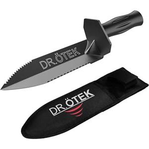 DR.ÖTEK Detectores De Metales Accesorios Pala Multifuncional, Edge Digger con Funda,Herramienta De Excavación con Escala de Medición de Profundidad para Jardinería, Camping, Paisajismo
