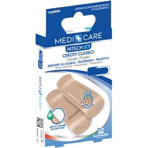 GAMMADIS CEROTTI CLASSICI 3D MEDI 20 PEZZI - Protezione Ferite Quotidiane, 2x7cm