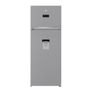 Beko PRONTA CONSEGNA - SPEDIZIONE IMMEDIATA Frigorifero Libera Installazione Doppia Porta Total No Frost Classe F Altezza 185 cm Larghezza 70 cm Metal Look Beko RDNE455E30DZXBN