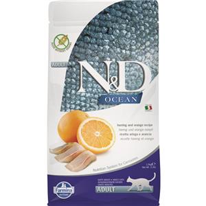 FARMINA N&D Ocean Adult Cat Herring and Orange 5 kg