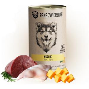 PAKA ZWIERZAKA Cibo Umido per Cani con Coniglio e Cinghiale e Zucca - 400 g