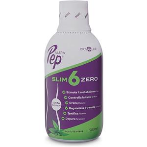 Bios Line Ultra Pep Slim 6 Zero Tè Verde 500 ml - Integratore per la Perdita di Peso Senza Zuccheri