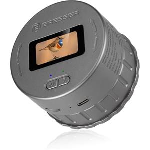 Bresser Telecamera per oculare WiFi con schermo da 1,47, video 2K, foto 1920x1080px, per telescopio, binocolo ecc. con diametro oculare di 30-65 mm