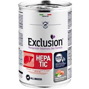 EXCLUSION DIET CANE UMIDO HEPATIC ADULT ALL BREEDS MAIALE, RISO E PISELLI 400 G