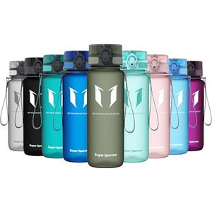 Super Sparrow Borraccia Sportiva & Bottiglia Bambini Senza Perdite - 750ml Bottiglia Acqua Plastica Riutilizzabile - Senza BPA