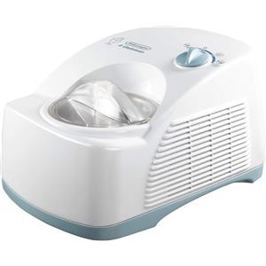 DELONGHI De'Longhi ICK5000 La Gelatiera autorefrigerante con Compressore, gruppo lame brevettato, fino a 700gr di gelato e sorbetti, 3 funzioni, temperatura costante, cestello estraibile, bianco