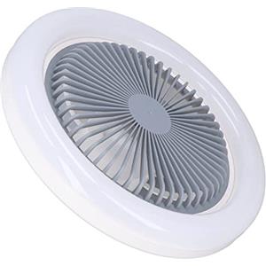 ciciglow Ventilatore da soffitto senza lama, ventilatore da soffitto con luce a pale invisibili LED 30W per camera da letto