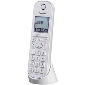 Panasonic Telefono IP DECT KX-TGQ200GW (cordless, compatibile con Cat-iQ 2.0, modalità vivavoce, blocco chiamante, Eco-Plus, telefono digitale) Bianco
