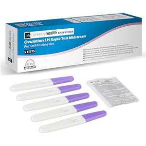 Berkeley Health Easy Check Kit di Test per l'Ovulazione LH Midstream per Uso Domestico | Rileva l'Ormone Luteinizzante (LH) nelle Urine | Veloce e 99,9% Accurato | Facile da Seguire di Test | 5 Test