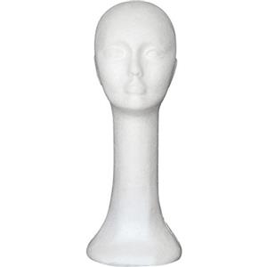 DAEDALUS Testa femminile Model parrucca di capelli e cappello in polistirolo espanso manichino manichino Manikinfoam femmina testa umana collo lungo parrucca cappello occhiali espositore modello
